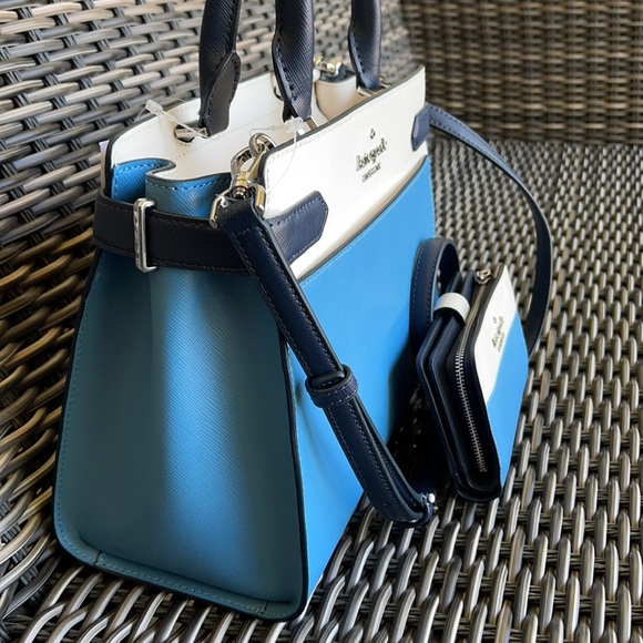 Kate Spade staci medium satchel & staci colorblock medium compact bifold - Picture 8 of 16